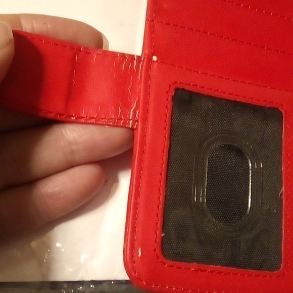 Magnetic IP 5G Wallet Phone Case - Red - Picture 7 of 7
